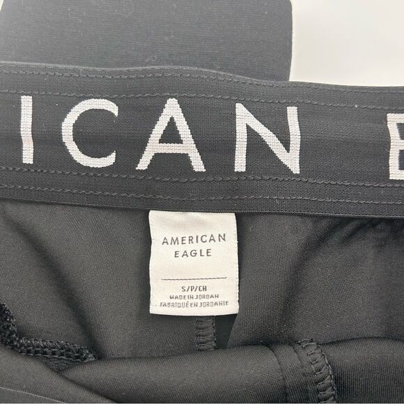 American Eagle black men’s joggers with zippers size small - Picture 3 of 4
